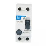 Tripper RCCB 25A DP 240V AC 30mA L T BC202503 bc204003 2pole 40a 30ma rccb front