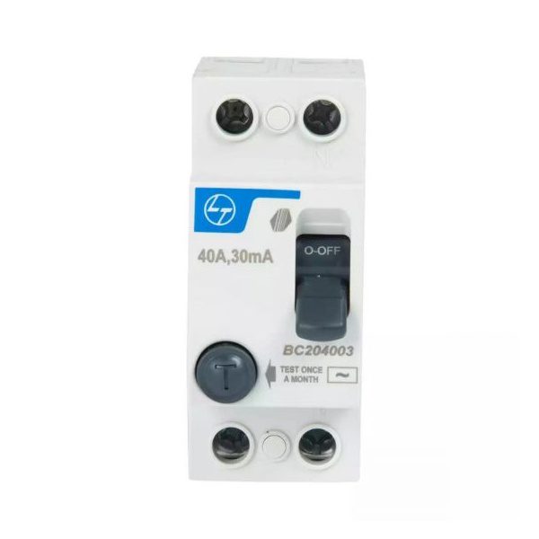 Tripper RCCB 25A DP 240V AC 30mA L T BC202503 bc204003 2pole 40a 30ma rccb front