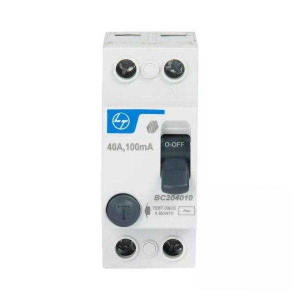 Tripper RCCB 63A DP 240V AC 100mA L T BC206310 bc204010 2pole 40a 100ma rccb front