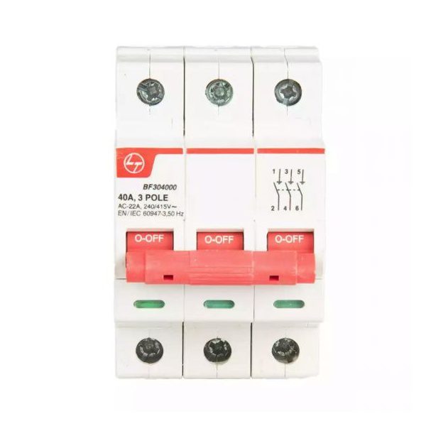 EXORA Isolator 80A TP 415V AC L T BF308000 bf304000 isolator 3p 40a switch disconnector front
