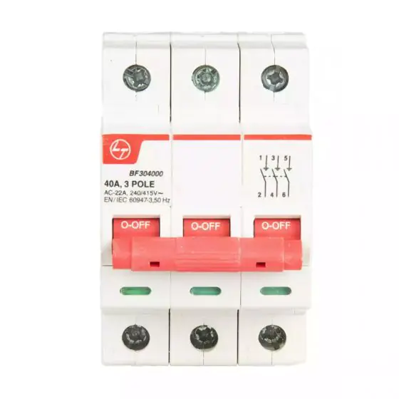 EXORA Isolator 80A TP 415V AC L T BF308000 bf304000 isolator 3p 40a switch disconnector front