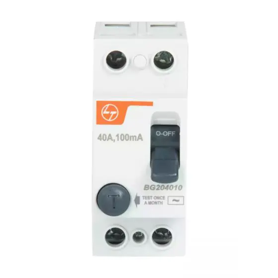 EXORA RCCB 25A DP 240V AC 100mA L T BG202510 bg204010 rccb 40a2p0.1a finished front