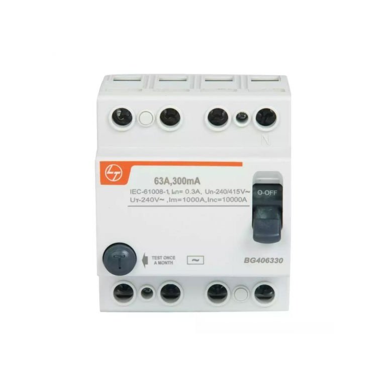EXORA RCCB 63A FP 415V AC 300mA L T BG406330 bg406330 rccb 63a4p0.3a finished front