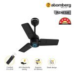 Atomberg Renesa 600 mm BLDC Ceiling Fan with Remote Control LED Indicators Midnight Black black2