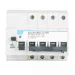 Tripper RCBO EL MCB 32A FP 415V AC 6kA 30mA C Curve L T CB90002OOEO cb90002ooho 63a 4p elcbmcb 30ma front