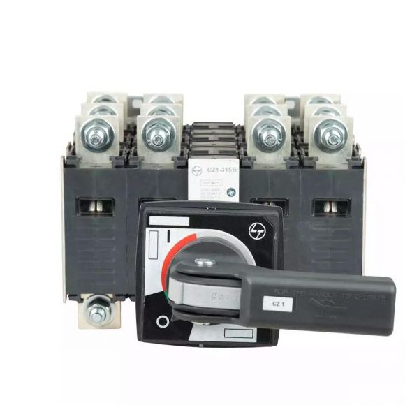 CZ1 Bypass 125A 4P 440Vac Ext Handle L T CK90813OOOO ck90817oooo cz1 bypass 315a 4p 440vac ext handle front