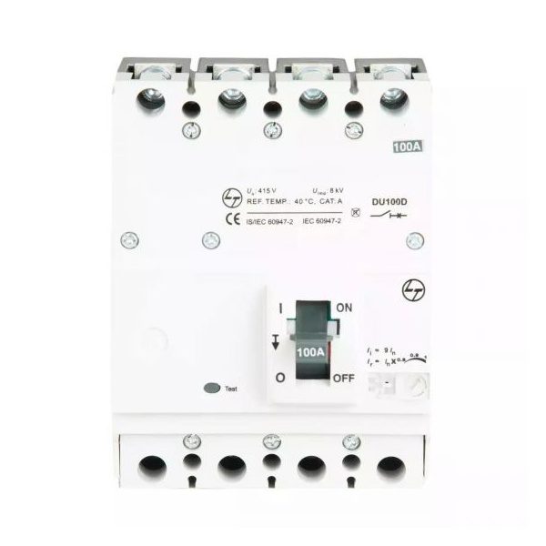 DU100D MCCB 63A 4P 415V AC 18KA Thermal Magnetic 50 60 Hz L T CM90518OOHO cm90518ooko du100d 4p 100a mccb front