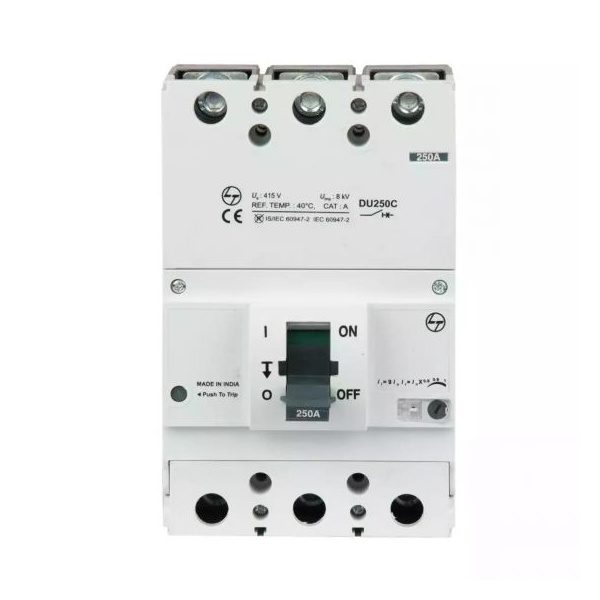 DU250C MCCB 160A 3P 415V AC 25kA Thermal Magnetic 50 60 Hz L T CM90631OOMO cm90631oopo du250c 250a mccb 3p front