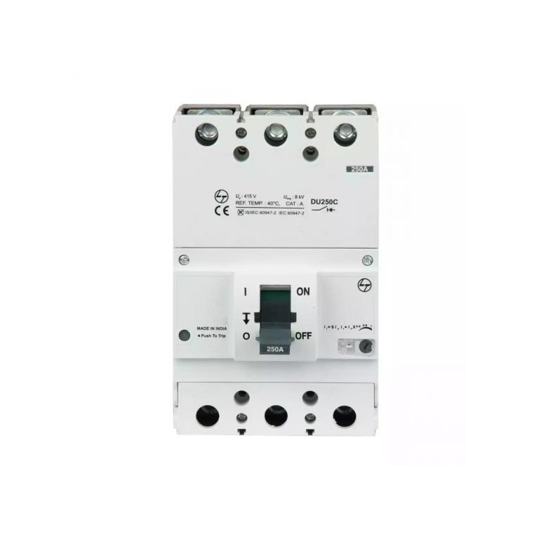 DU250C MCCB 160A 3P 415V AC 25kA Thermal Magnetic 50 60 Hz L T CM90631OOMO cm90631oopo du250c 250a mccb 3p front