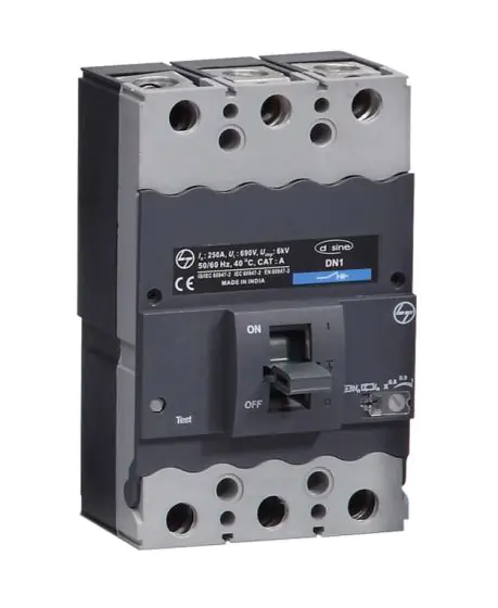 cm90638oono.jpg DN1C MCCB 200 3P 415V AC 25kA Thermal Magnetic 50 60 Hz L T CM90638OONO cm90638oono