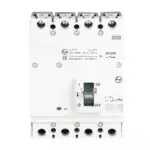 DU125D MCCB 125A 4P 415V AC 18KA Thermal Magnetic 50 60 Hz L T CM90677OOLO cm90677oolo mccb du125d 125a 4p tm 9in front