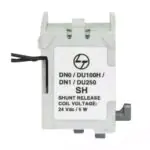DU100D DU125D DU100H DU125H DU250 DU250C DN0 DN1 MCCB Accessory Shunt Release 24 V DC left L T CM91402O4OO cm91402o4oo shunt