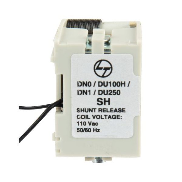 DU100D DU125D DU100H DU125H DU250 DU250C DN0 DN1 MCCB Accessory Shunt Release 110 V AC left L T CM97883OAOO cm97883oaoo shunt
