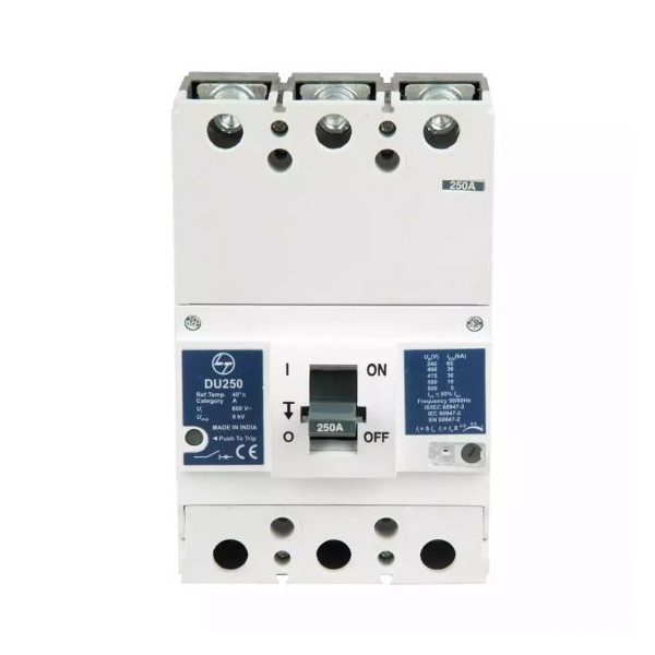 DU250 MCCB 250A 3P 415V AC 36kA Thermal Magnetic 50 60 Hz L T CM98060OOOO cm98060oooo mccb du250 250a 3p tm mccb front