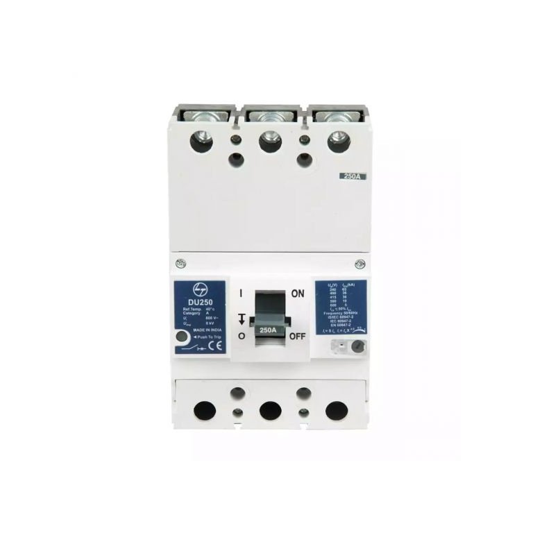 DU250 MCCB 250A 3P 415V AC 36kA Thermal Magnetic 50 60 Hz L T CM98060OOOO cm98060oooo mccb du250 250a 3p tm mccb front