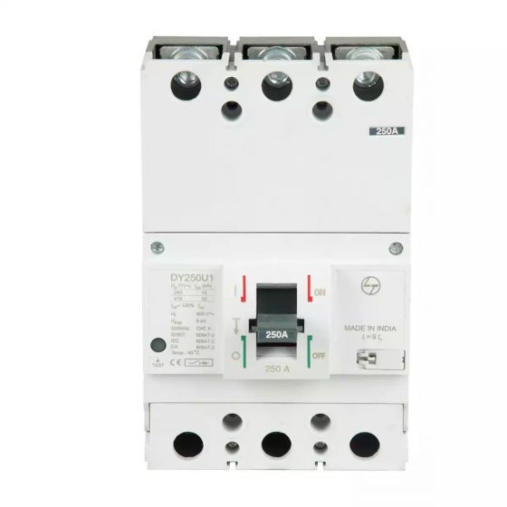 cm98195oopo_mccb_dy250u1_250a_3p_10ka_ftfm_front.jpg DY250U1 MCCB 160A 3P 415V AC 10kA Thermal Magnetic 50 60 Hz L T CM98195OOMO cm98195oopo mccb dy250u1 250a 3p 10ka ftfm front