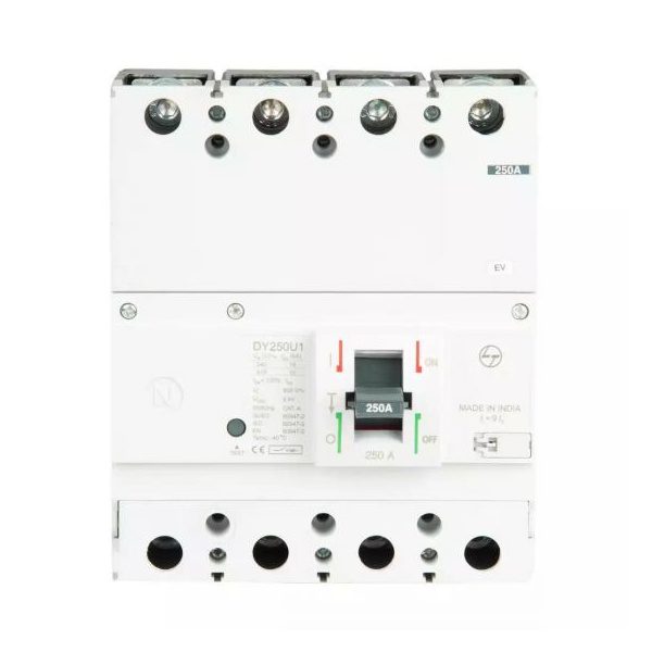 DY250U1 MCCB 160A 4P 415V AC 10kA Thermal Magnetic 50 60 Hz L T CM98196OOMO cm98196oopo mccb dy250u1 250a 4p 10ka ftfm front