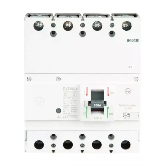 DY250U1 MCCB 160A 4P 415V AC 10kA Thermal Magnetic 50 60 Hz L T CM98196OOMO cm98196oopo mccb dy250u1 250a 4p 10ka ftfm front