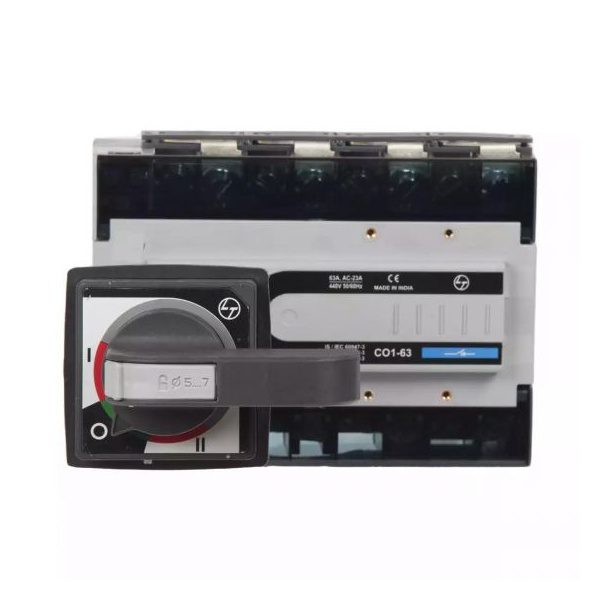 C-Line Manual Changeover Switch FR1 63A 4P 415V AC Open Execution Extended Handle L T CO10630OOOO co10630oooo cosd fr1 63a wi