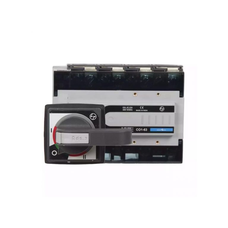 C-Line Manual Changeover Switch FR1 63A 4P 415V AC Open Execution Extended Handle L T CO10630OOOO co10630oooo cosd fr1 63a wi