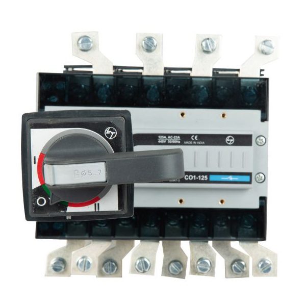 C-Line Manual Changeover Switch FR1 125A 4P 415V AC Open Execution Extended Handle L T CO11250OOOO co11250oooo cosd fr1 125a