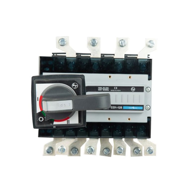 C-Line Manual Changeover Switch FR1 125A 4P 415V AC Open Execution Extended Handle L T CO11250OOOO co11250oooo cosd fr1 125a