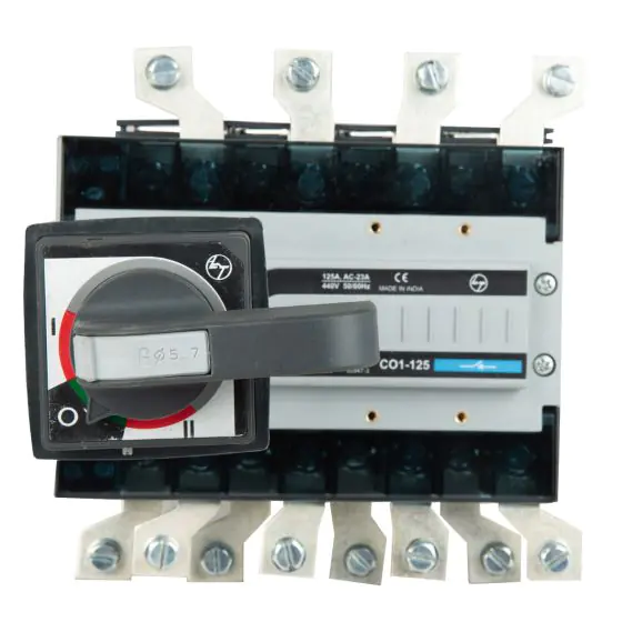 co11250oooo_cosd_fr1_125a_with_extended_handle-cos___bypass_front.jpg C-Line Manual Changeover Switch FR1 125A 4P 415V AC Open Execution Extended Handle L T CO11250OOOO co11250oooo cosd fr1 125a