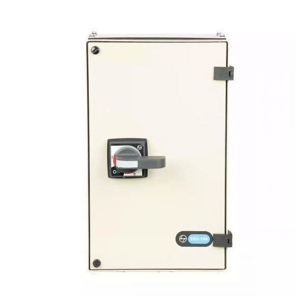 C-Line Manual Changeover Switch FR1 125A 4P 415V AC SS Enclosure Extended Handle L T CO11250OSOO co11250osoo cosd fr1 125a in