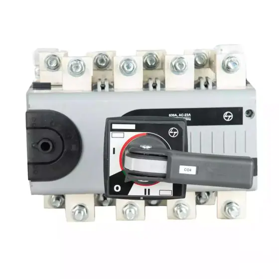 co46300oooo_changeover_sd_co_fr.4_630a_openexecution_front.jpg C-Line Manual Changeover Switch FR4 400A 4P 415V AC Open Execution Extended Handle L T CO44000OOOO co46300oooo changeover sd