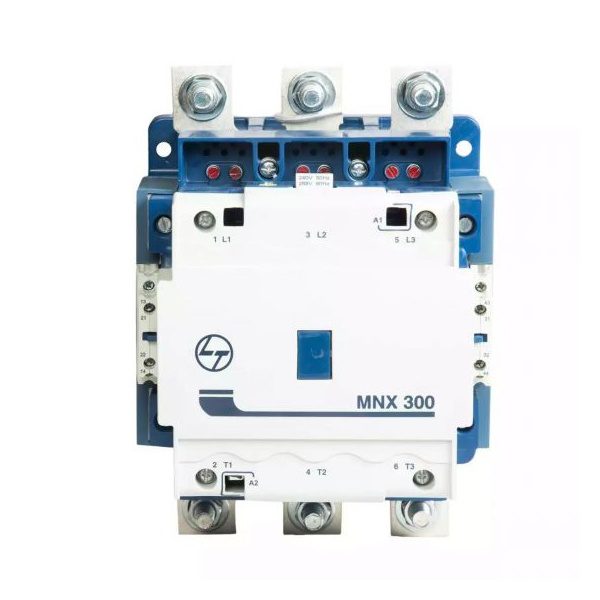 MNX Contactor 300A 3P 415V AC AC-3 110V AC Coil 50 60 Hz L T CS90280AOOO cs90280booo mnx 300 front