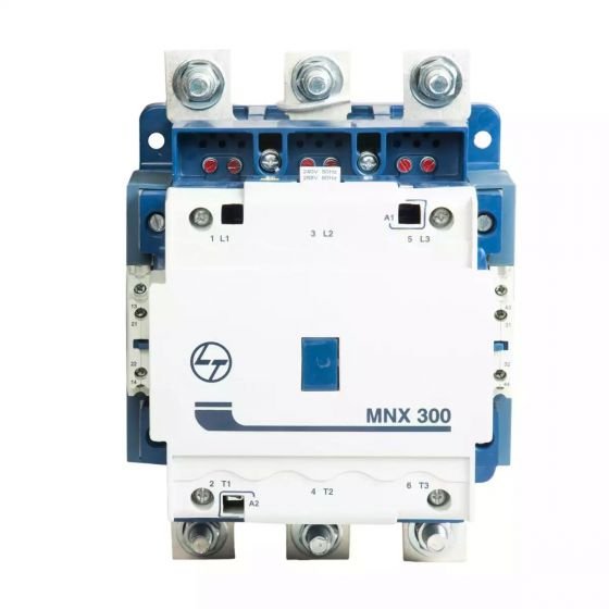 cs90280booo_mnx_300_front.jpg MNX Contactor 300A 3P 415V AC AC-3 110V AC Coil 50 60 Hz L T CS90280AOOO cs90280booo mnx 300 front