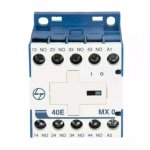 MX0 Mini Control contactor 4A 4P 415V AC 4NO AC-15 415V AC Coil 50 Hz L T CS94018DOOO cs94018booo mx0 40e ac front