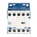 MX0 Mini Control contactor 4A 4P 415V AC 4NO AC-15 415V AC Coil 50 Hz L T CS94018DOOO cs94018booo mx0 40e ac front