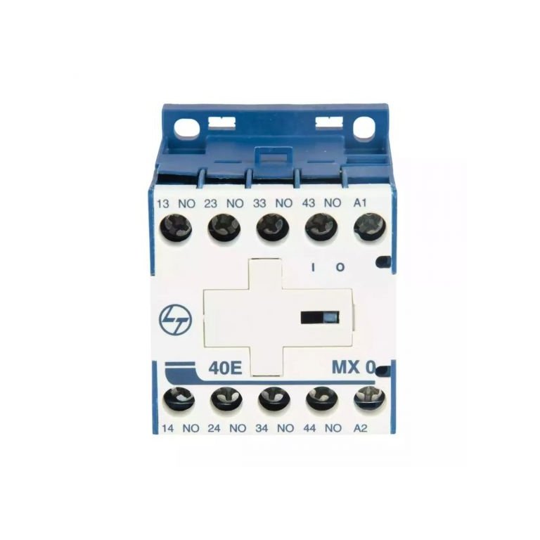 MX0 Mini Control contactor 4A 4P 415V AC 4NO AC-15 415V AC Coil 50 Hz L T CS94018DOOO cs94018booo mx0 40e ac front