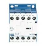 MX0 Mini Control contactor 4A 4P 415V AC 3NO 1NC AC-15 240V AC Coil 50 Hz L T CS94019BOOO cs94019booo mx0 31e ac front