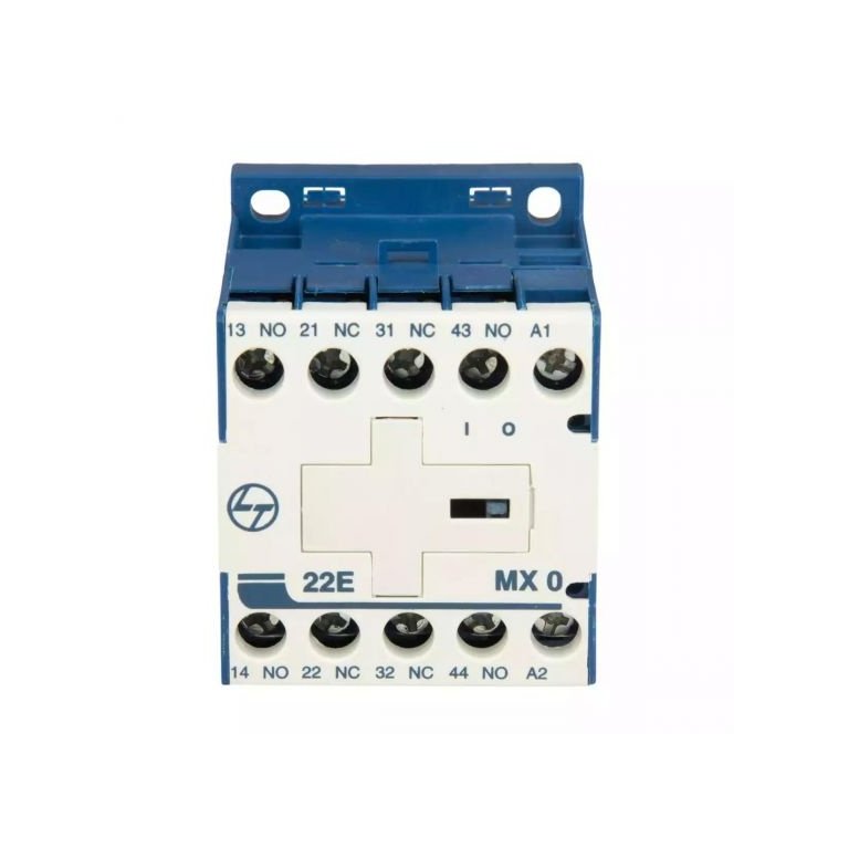 MX0 Mini Control contactor 4A 4P 415V AC 2NO 2NC AC-15 240V AC Coil 50 Hz L T CS94020BOOO cs94020booo mx0 22e ac front