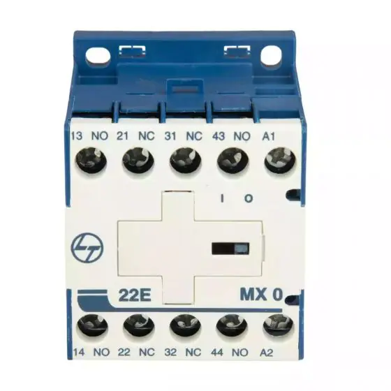 cs94020booo_mx0_22e_ac_front.jpg MX0 Mini Control contactor 4A 4P 415V AC 2NO 2NC AC-15 240V AC Coil 50 Hz L T CS94020BOOO cs94020booo mx0 22e ac front