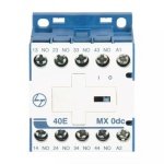 MX0 Mini Control contactor 4A 4P 415V AC 4NO AC-15 110V DC Coil L T CS940271OOO cs940271ooo mx0 40e dc front