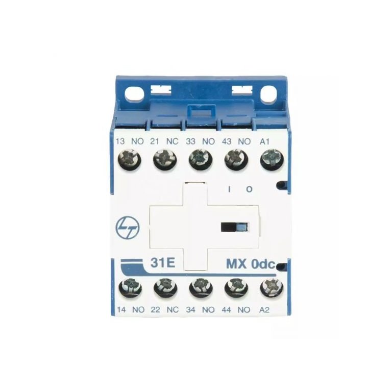 MX0 Mini Control contactor 4A 4P 415V AC 3NO 1NC AC-15 220V DC Coil L T CS940282OOO cs940281ooo mx0 31e dc front