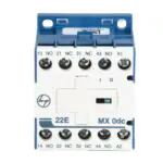 MX0 Mini Control contactor 4A 4P 415V AC 2NO 2NC AC-15 24V DC Coil L T CS940294OOO cs940291ooo mx0 22e dc front