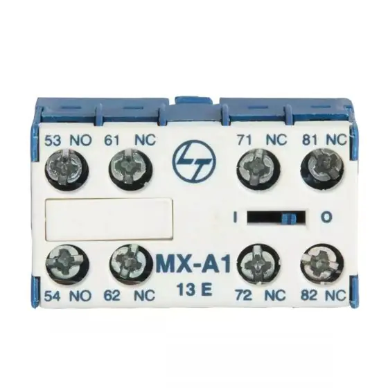 MX Mini Accessory Add on auxiliary contact block Front Mounting 1NO 3NC L T CS94036OOOO cs94036oooo mx aob front