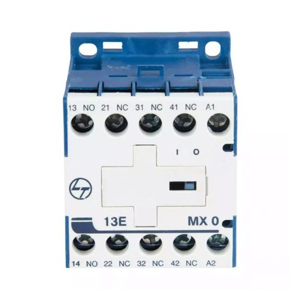 MX0 Mini Control contactor 4A 4P 415V AC 1NO 3NC AC-15 110V AC Coil 50 Hz L T CS94041AOOO cs94041booo mx0 13e ac front