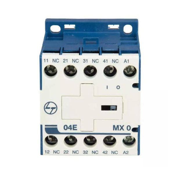MX0 Mini Control contactor 4A 4P 415V AC 4NC AC-15 110V AC Coil 50 Hz L T CS94042AOOO cs94042booo mx0 04e ac front