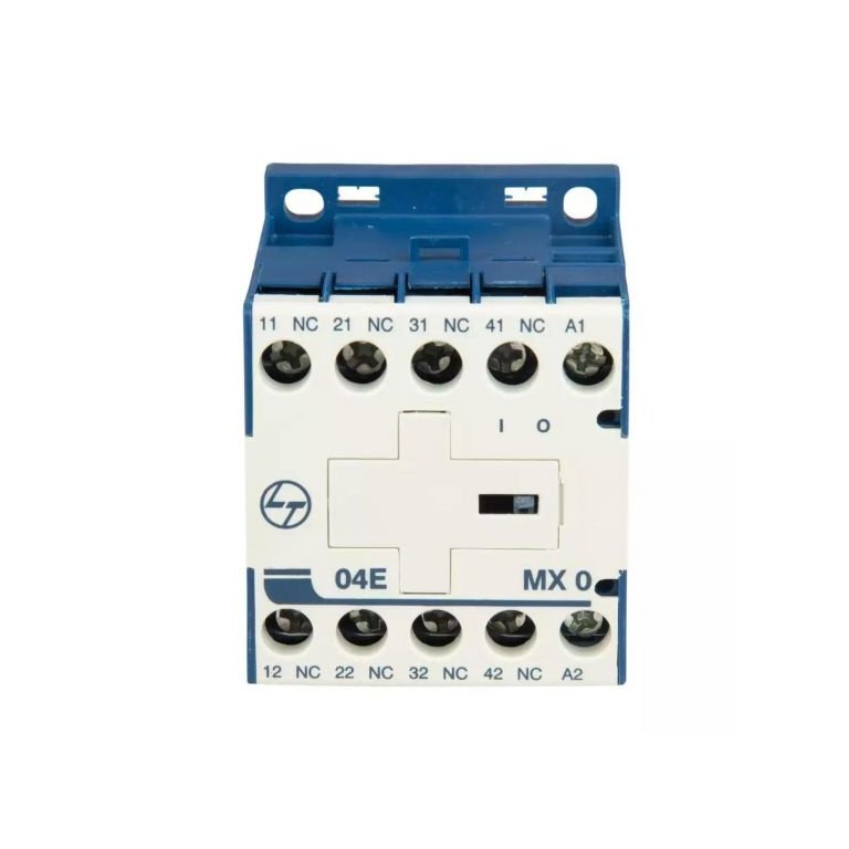 MX0 Mini Control contactor 4A 4P 415V AC 4NC AC-15 110V AC Coil 50 Hz L T CS94042AOOO cs94042booo mx0 04e ac front