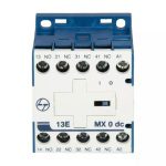 MX0 Mini Control contactor 4A 4P 415V AC 1NO 3NC AC-15 110V DC Coil L T CS940431OOO cs940431ooo mx0 13e dc front