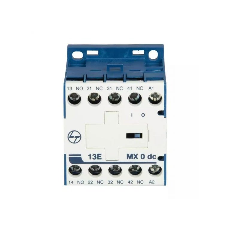 MX0 Mini Control contactor 4A 4P 415V AC 1NO 3NC AC-15 110V DC Coil L T CS940431OOO cs940431ooo mx0 13e dc front
