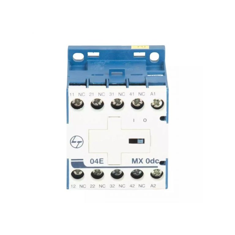 MX0 Mini Control contactor 4A 4P 415V AC 4NC AC-15 110V DC Coil L T CS940441OOO cs940441ooo mx0 04e dc front