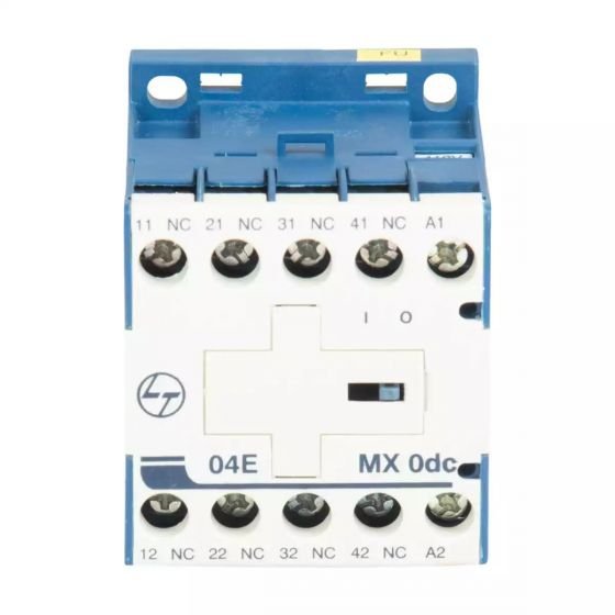 cs940441ooo_mx0_04e_dc_front.jpg MX0 Mini Control contactor 4A 4P 415V AC 4NC AC-15 110V DC Coil L T CS940441OOO cs940441ooo mx0 04e dc front
