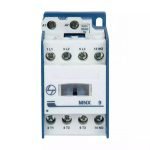 MNX Contactor 9A 3P 415V AC In Built 1NO 1NC AC-3 24V AC Coil 50 60 Hz CS94107GOOO L T CS94107GOOO cs94106booo mnx 9 front