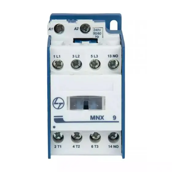 cs94106booo_mnx_9_front.jpg MNX Contactor 9A 3P 415V AC In Built 1NO 1NC AC-3 24V AC Coil 50 60 Hz CS94107GOOO L T CS94107GOOO cs94106booo mnx 9 front